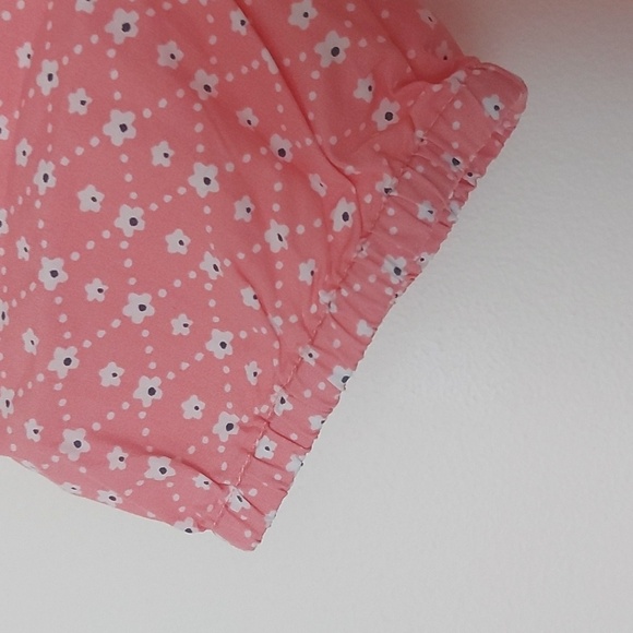 NWT Hanna Andersson 100% Cotton Pink Floral Dress with Elastic Waist/Cuff - Picture 3 of 8